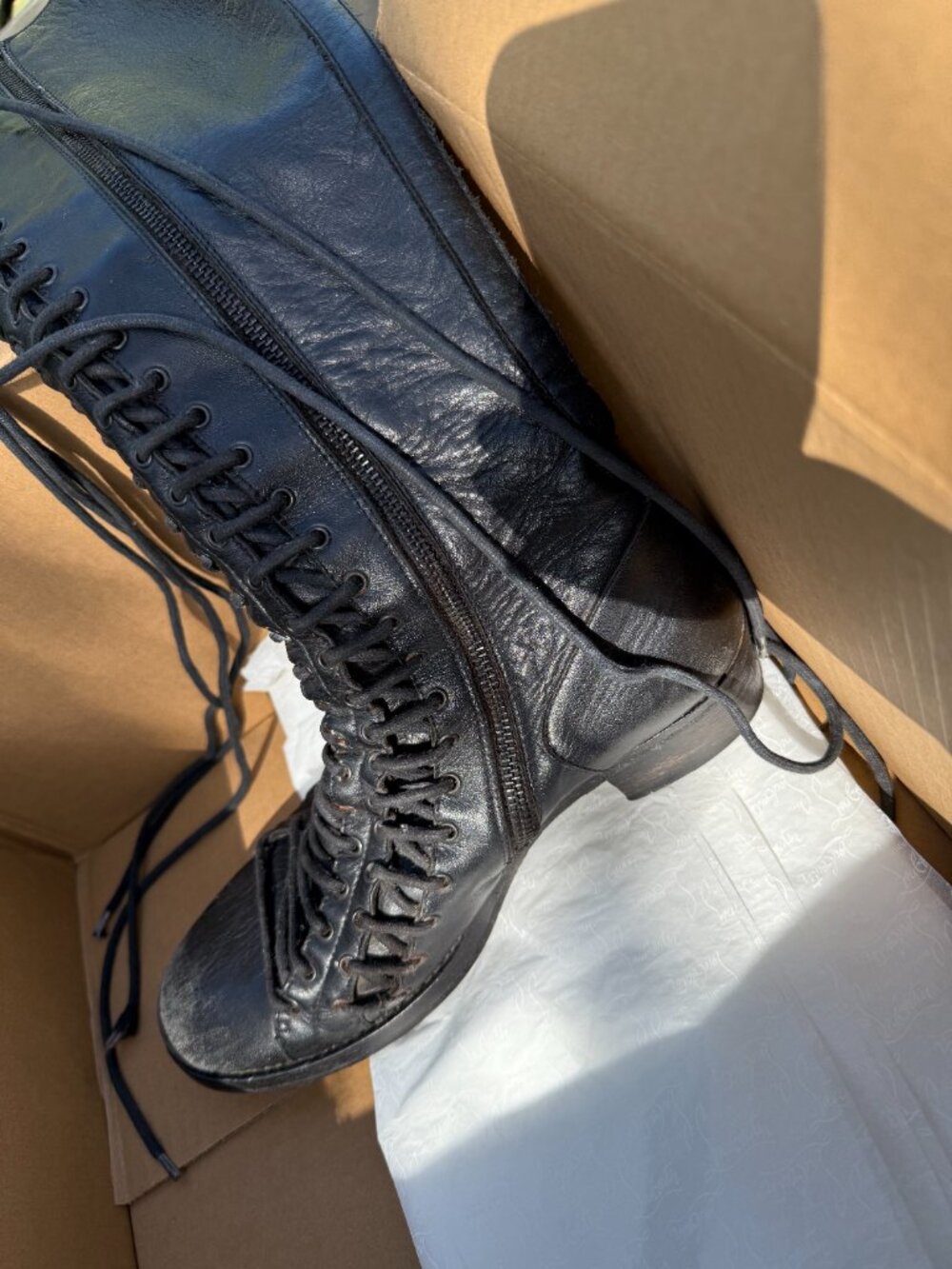 Ann Demeulemeester Triple Lace Boots FY08 - Picture 15 of 16